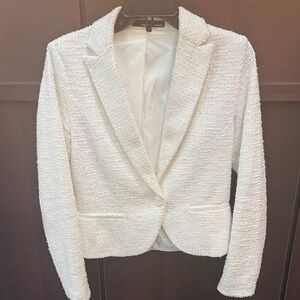 Amanda & Chelsea Textured Cream Blazer